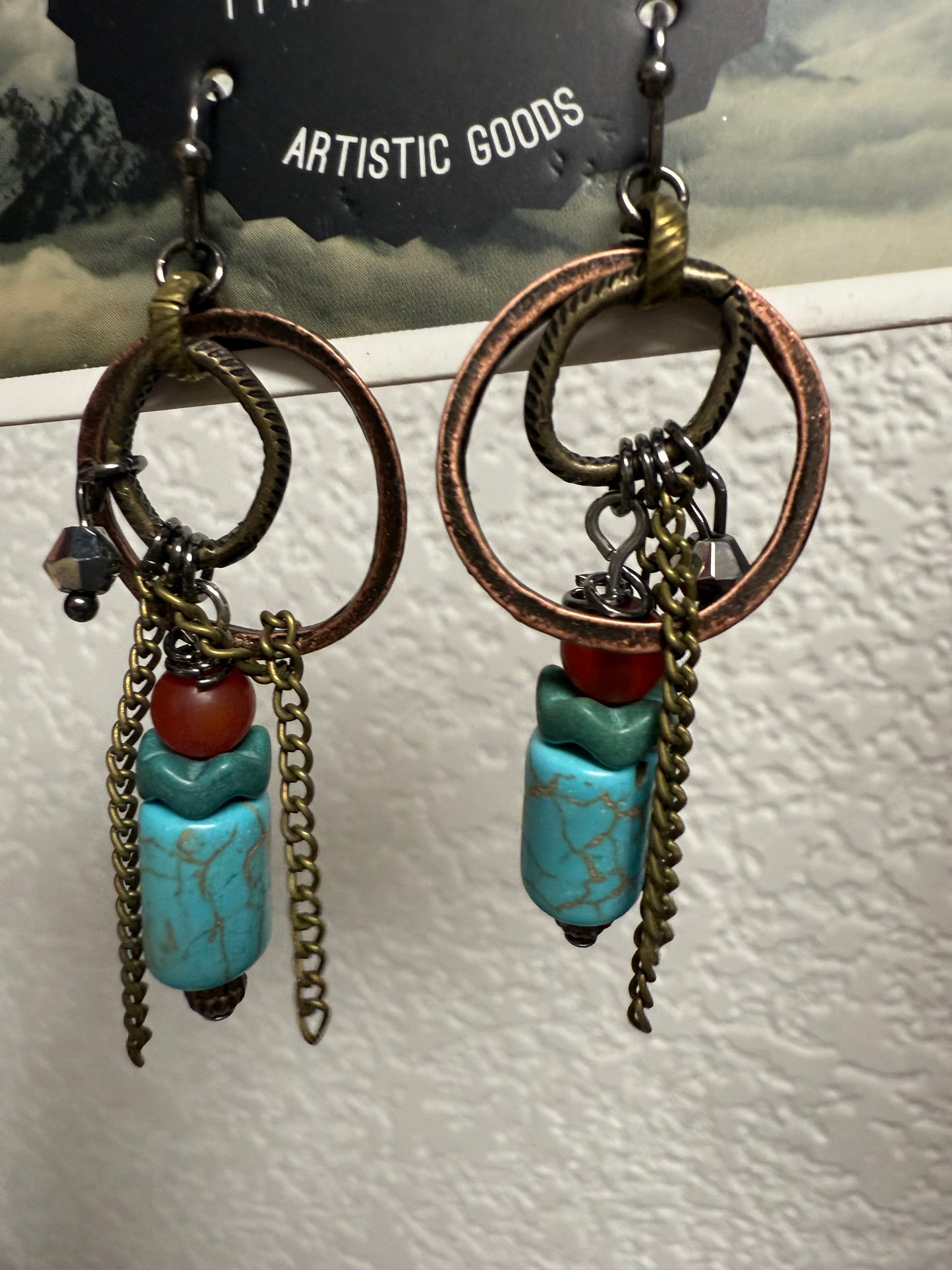 Beaded & Chain Earrings