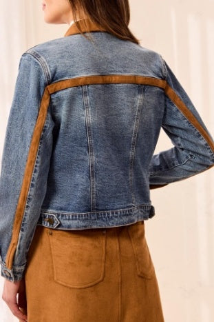 Zip Front Denim Jacket