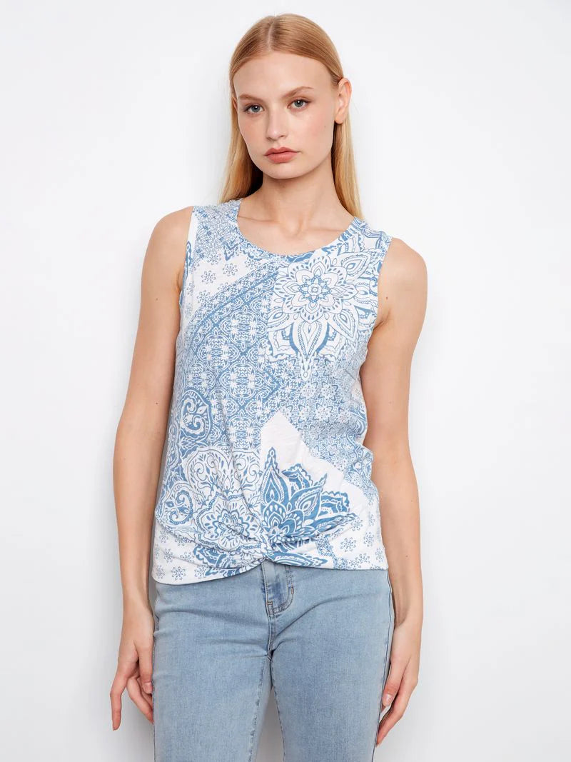 Organic Cotton Twist Front Top