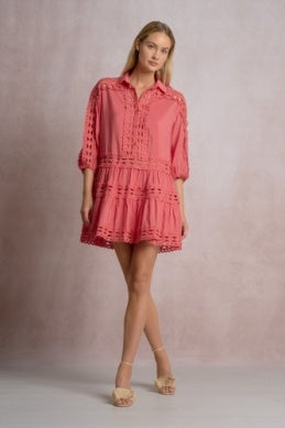 Crochet Dress W/Slip