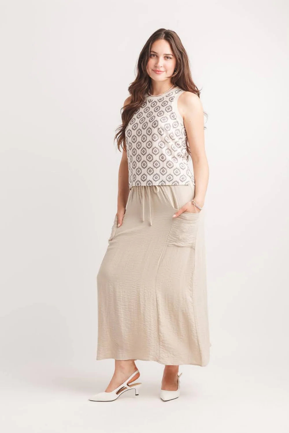 Linen Maxi Skirt