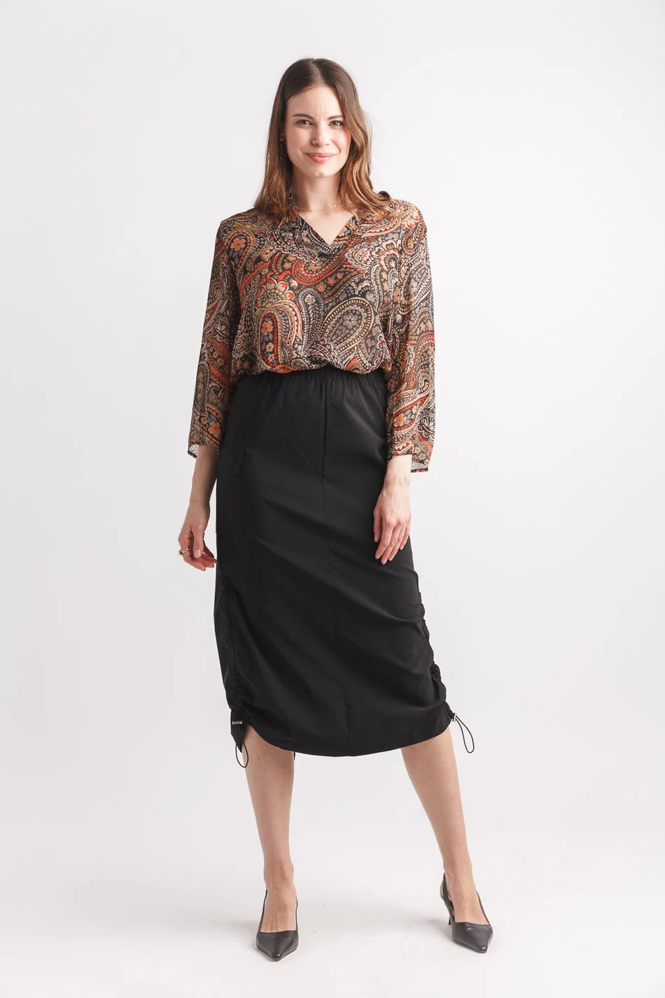 Paisley Print Blouse