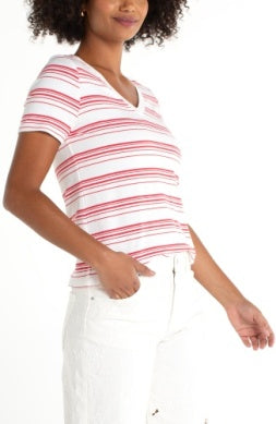 Short Sleeve Stripe Tee