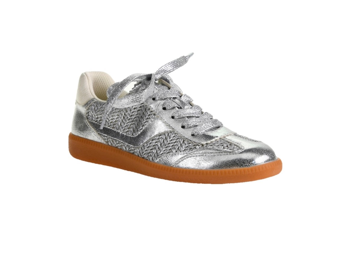 Metallic Silver Sneaker