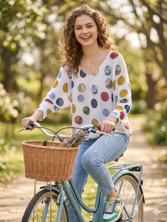 One Size Polka Dot Top