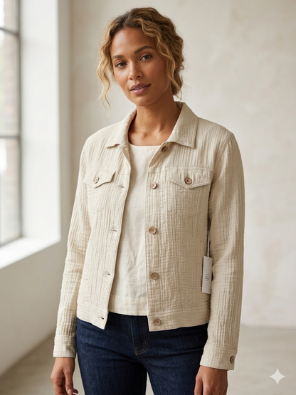 Gauze Jean Jacket