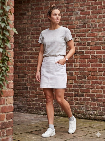 Pull On Skort W/Pockets