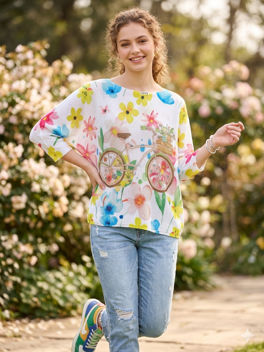 V-Neck Bike Top