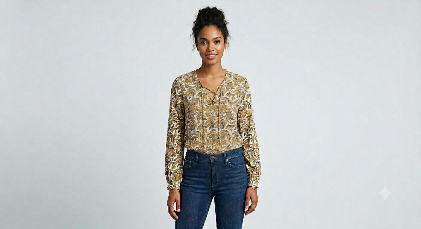 Long Sleeve Printed Top