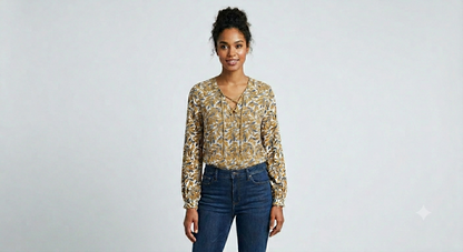 Long Sleeve Printed Top