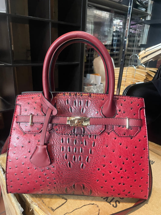 Virginia Ostrich Satchel