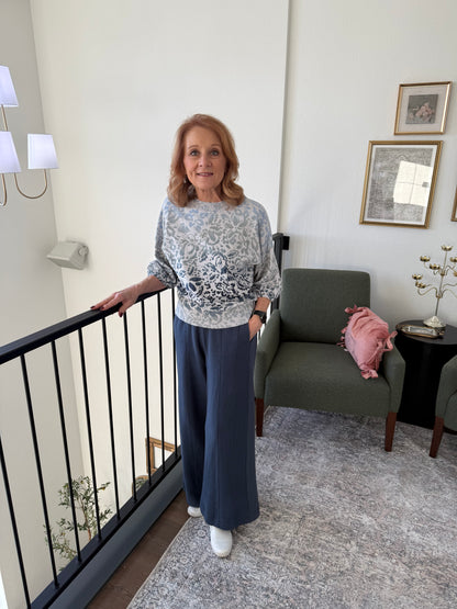 Wide Leg Side Panel Pant