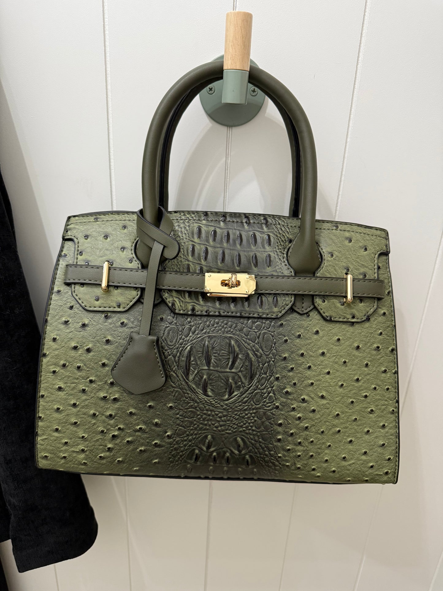 Virginia Ostrich Satchel