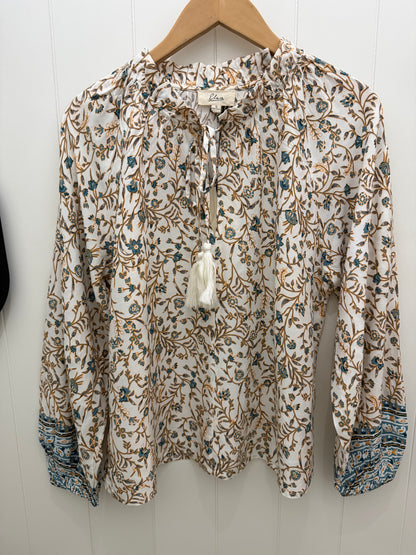 Printed Long Sleeve Blouse