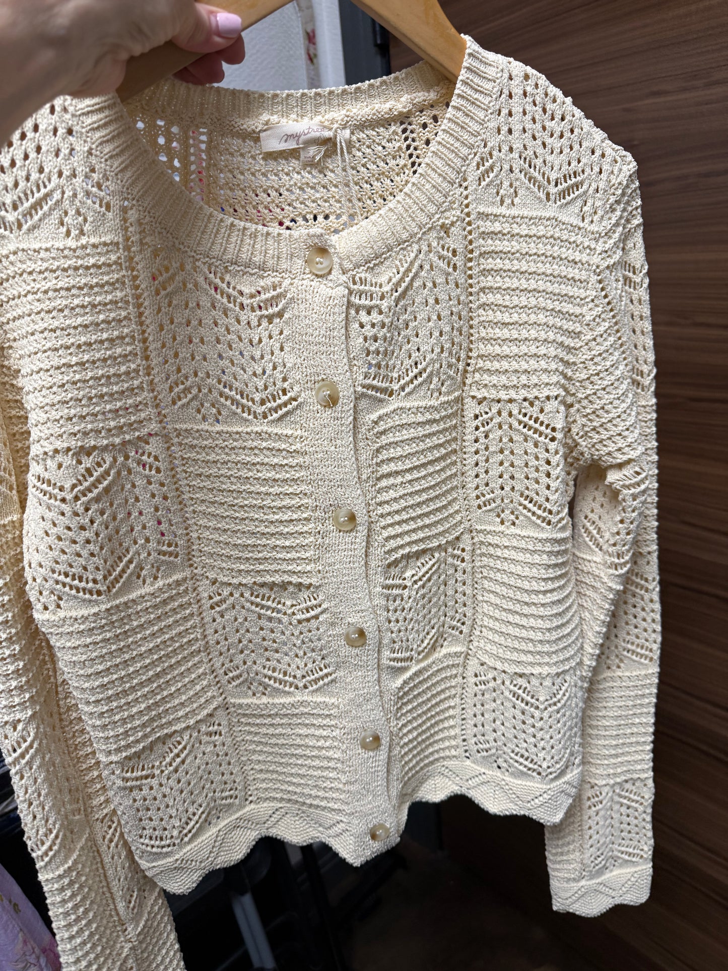 Spring Pointelle Cardigan
