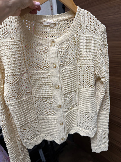Spring Pointelle Cardigan