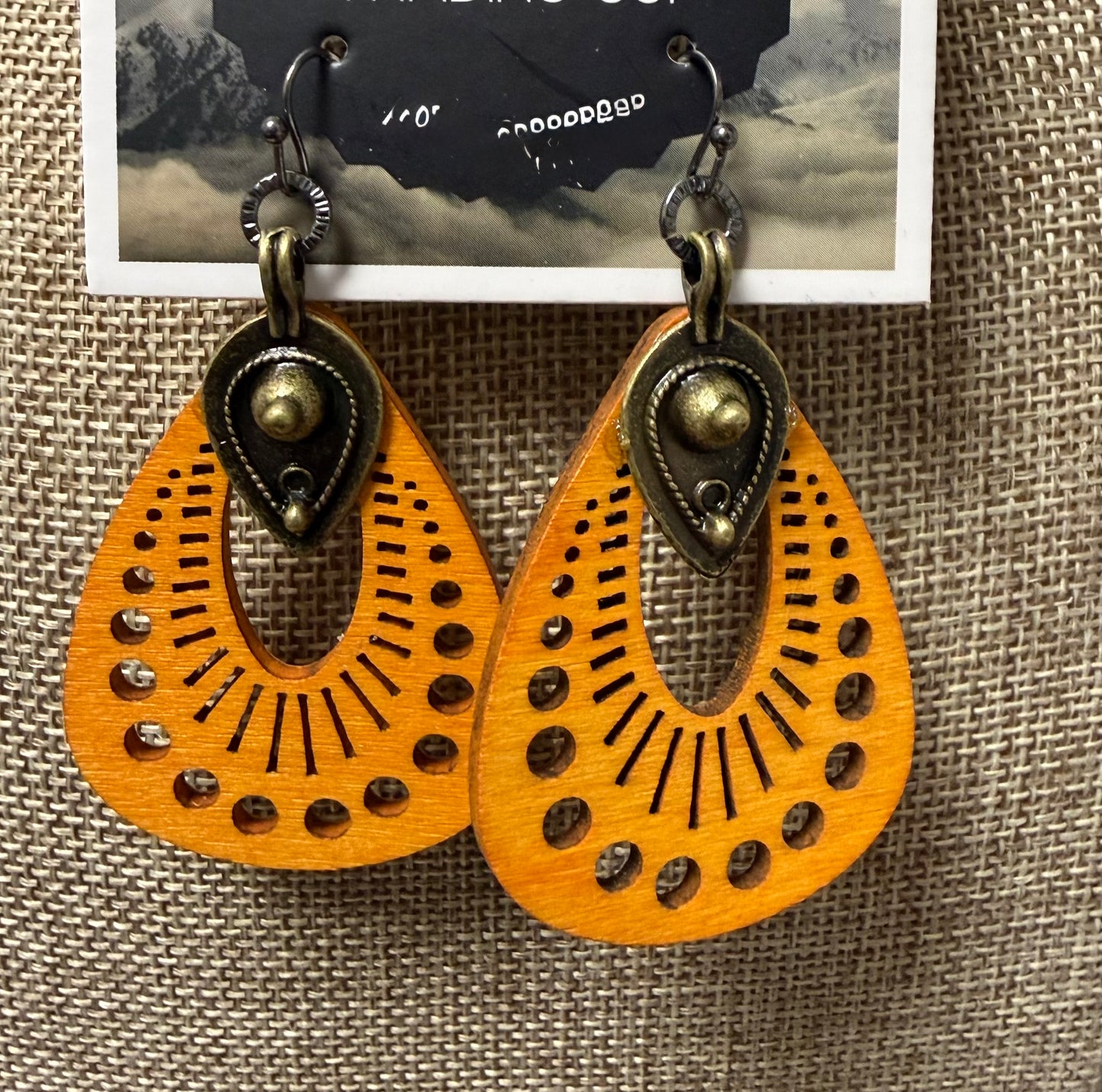 Wooden Laser Cut Earrings
