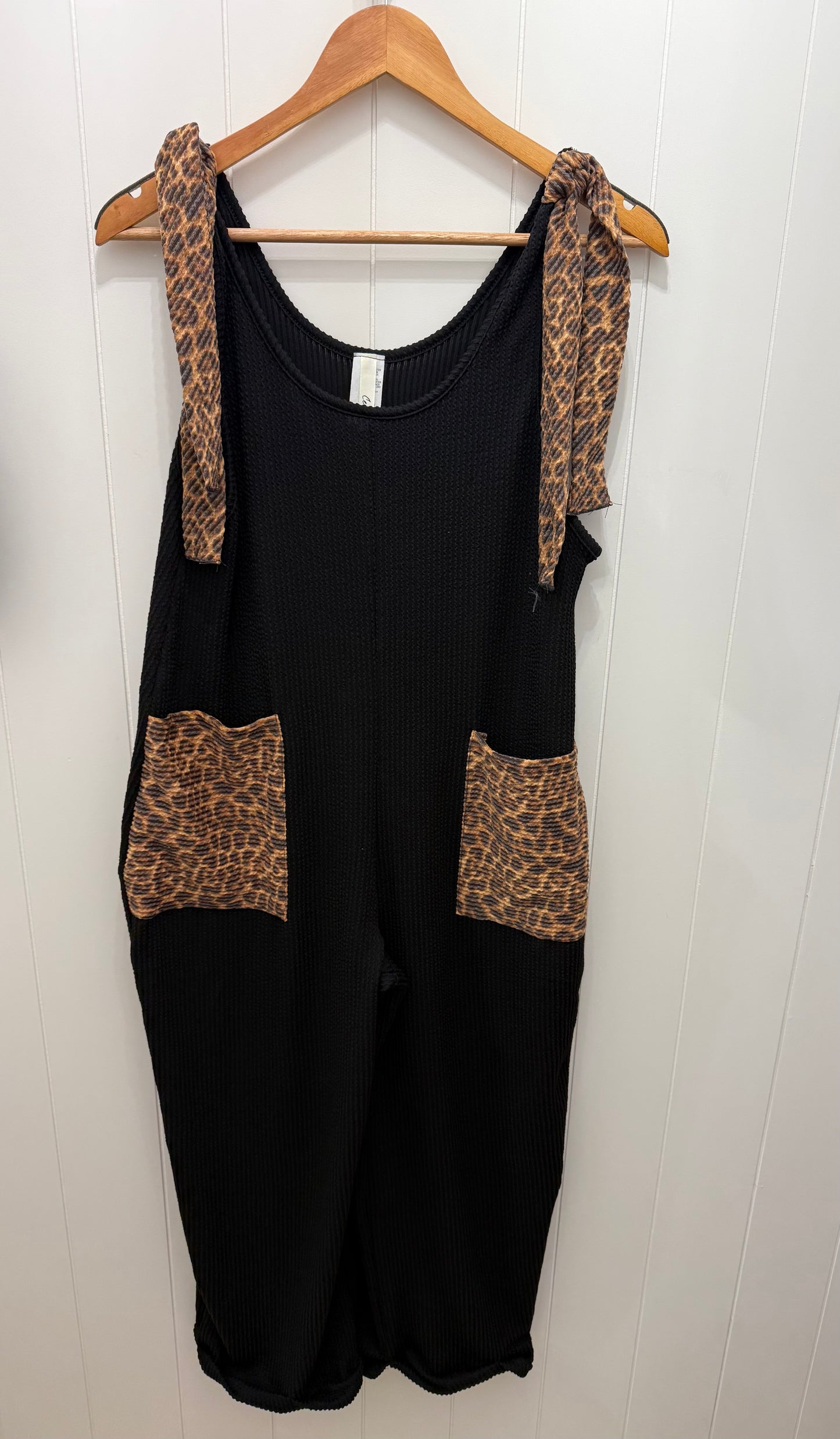 Jumpsuit W/Animal Print Pockets