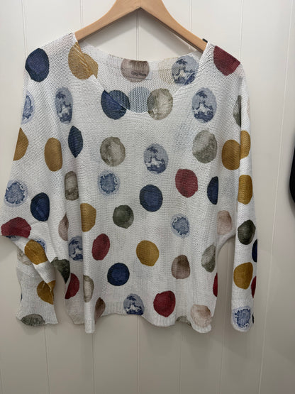 One Size Polka Dot Top