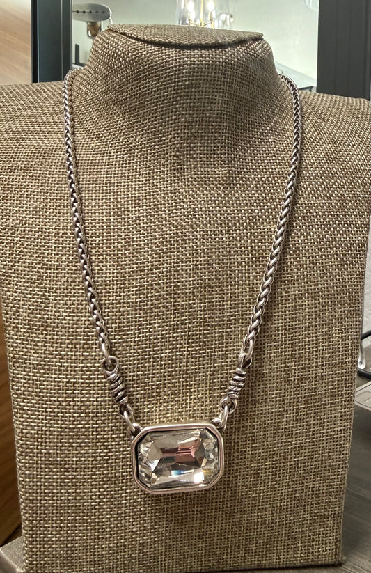 Rectangular Crystal Pendant