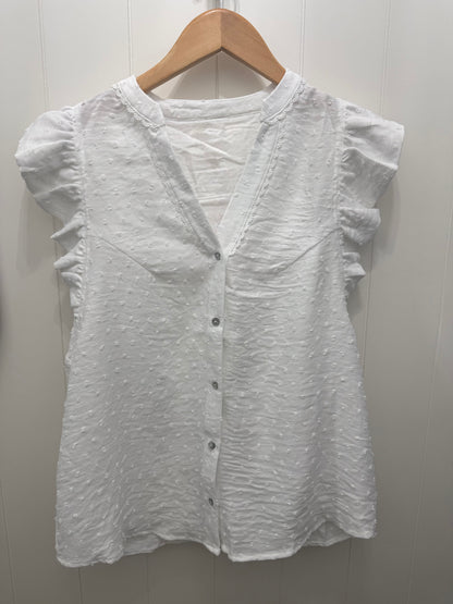 Button Down Textured Top