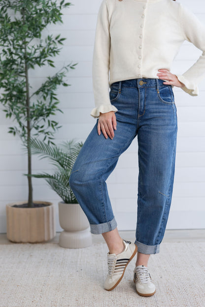 Mac & Me Barrel Leg Jean