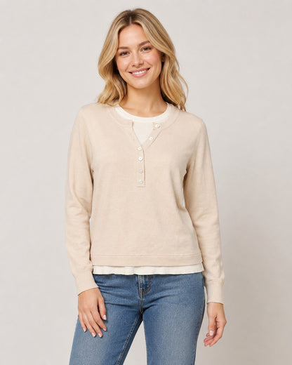 Henley Neckline Pullover