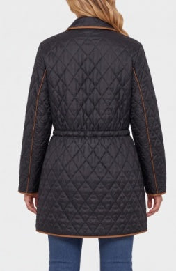 Quilted Jacket W/Cinched Waist