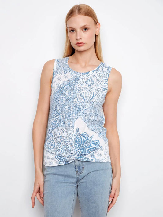 Organic Cotton Twist Front Top
