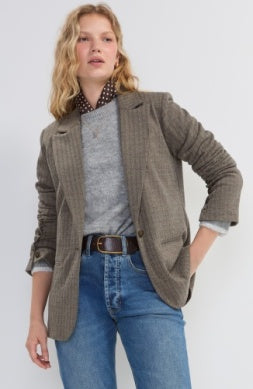 Blazer W/Button Sleeve