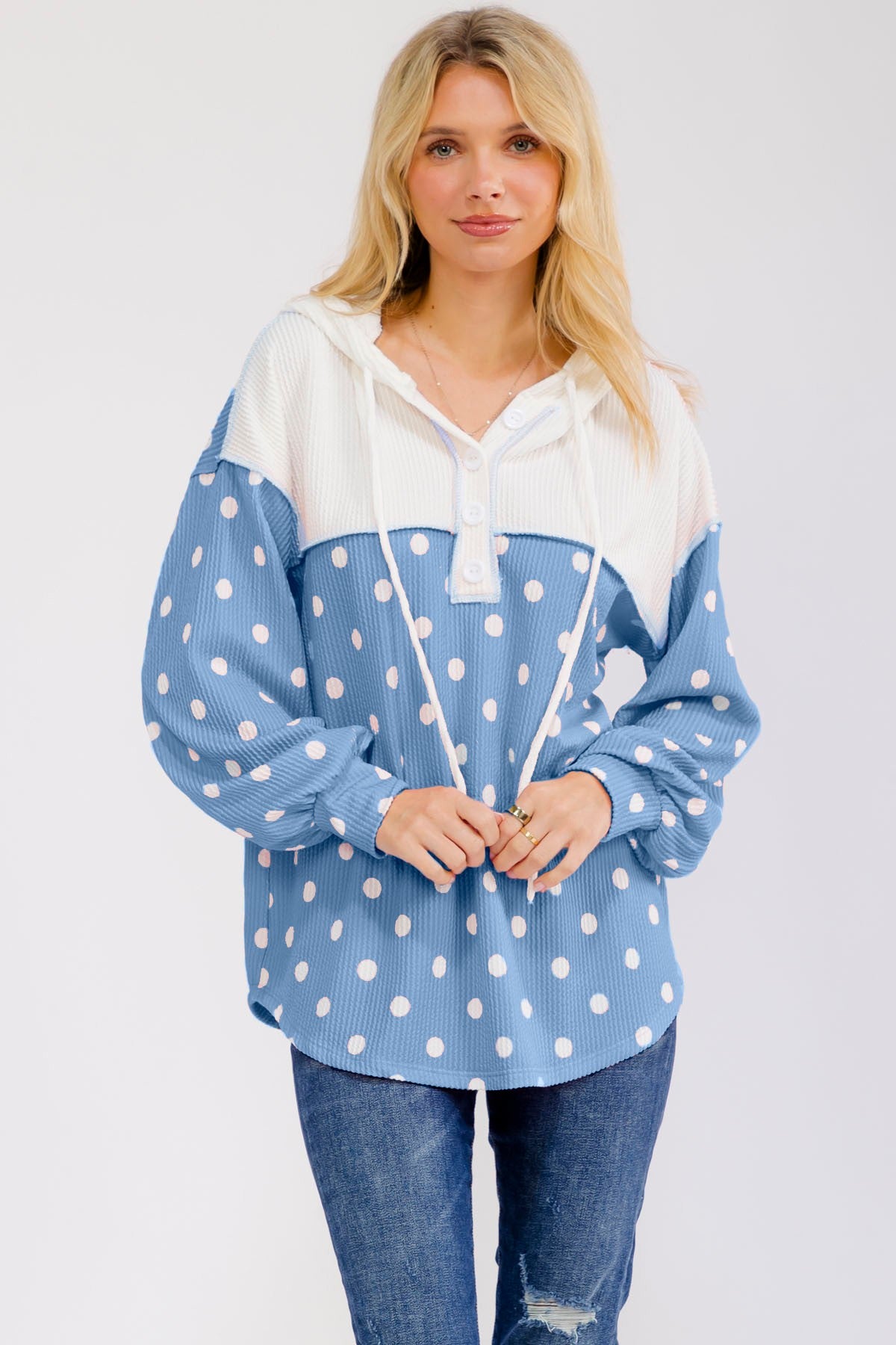 Polka Dot Hoodie
