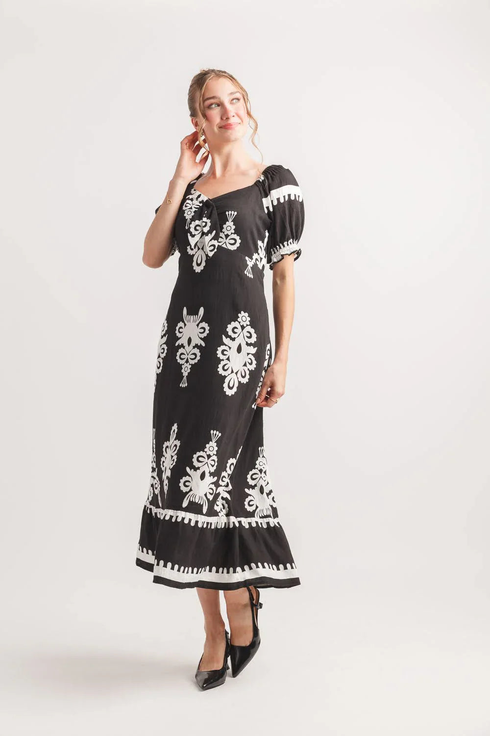Boho Tie Detail Dress