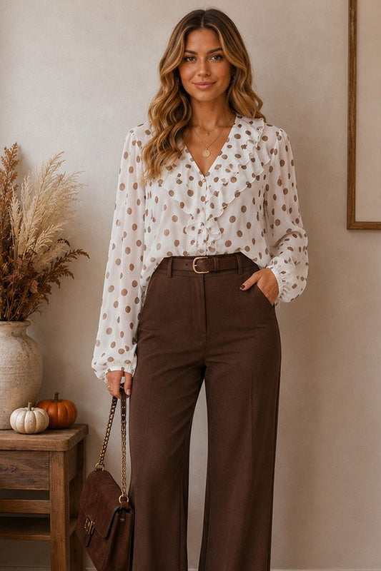 Ruffle Front Top