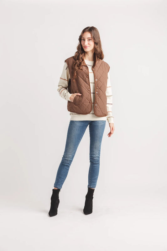 Collared Button Vest
