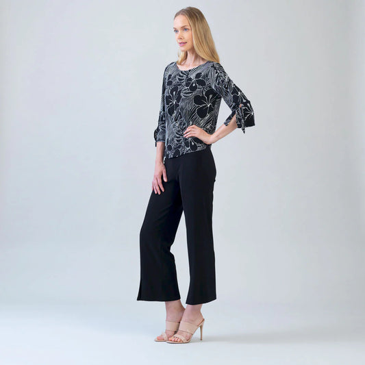 Top With Cuff Tie Detail