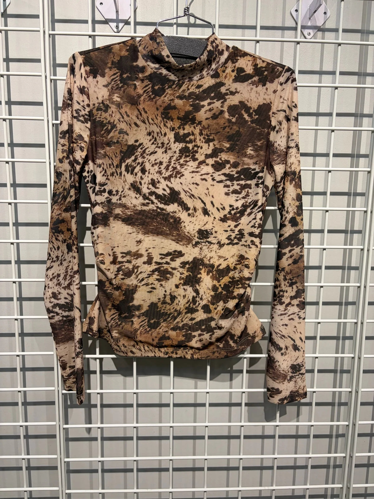 Long Sleeve Mock Neck Top