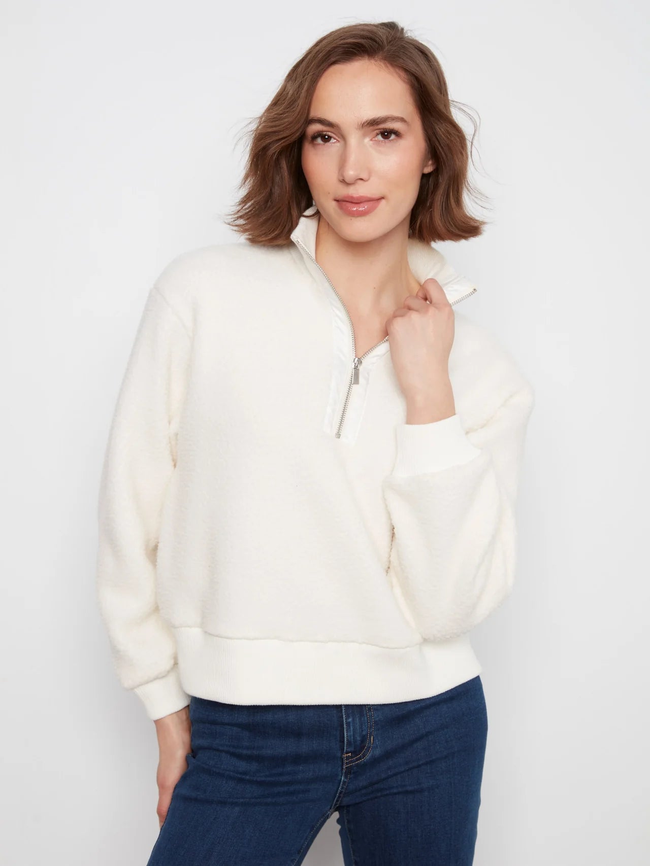 Half Zip Fleece Sweater