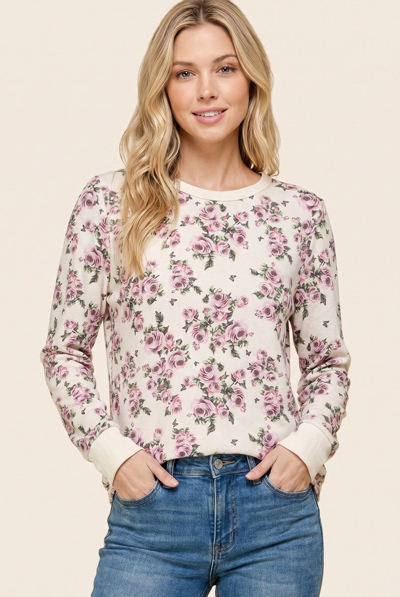 Floral Hacci Top