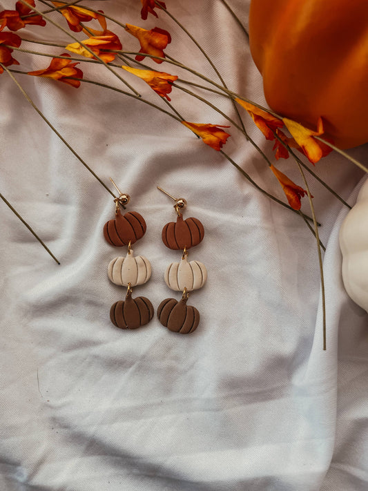 Autumn Harvest Pumpkin Earrings