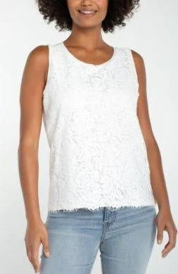 Sleeveless Lace Tank