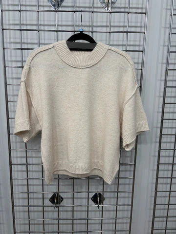 Lofty Elbow Slv Crew Nk Sweater