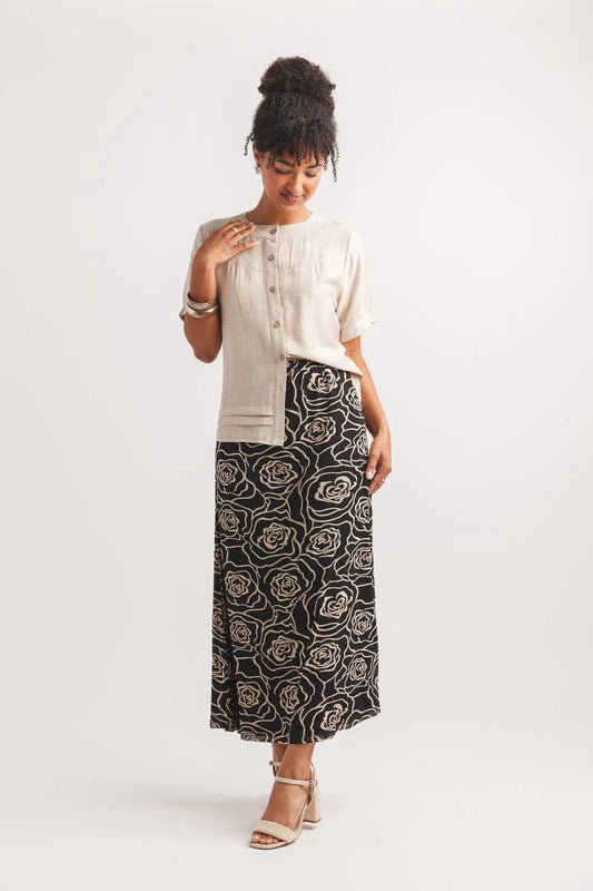 Mesh Floral Skirt