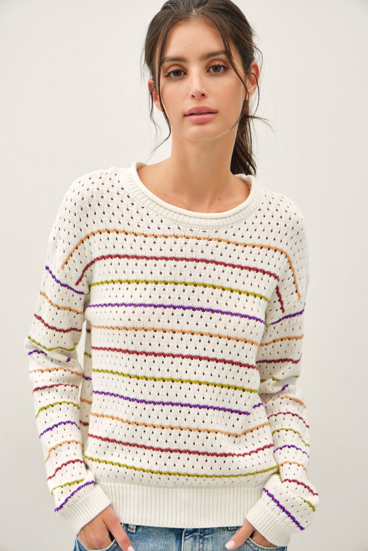 Multicolored Striped Sweater