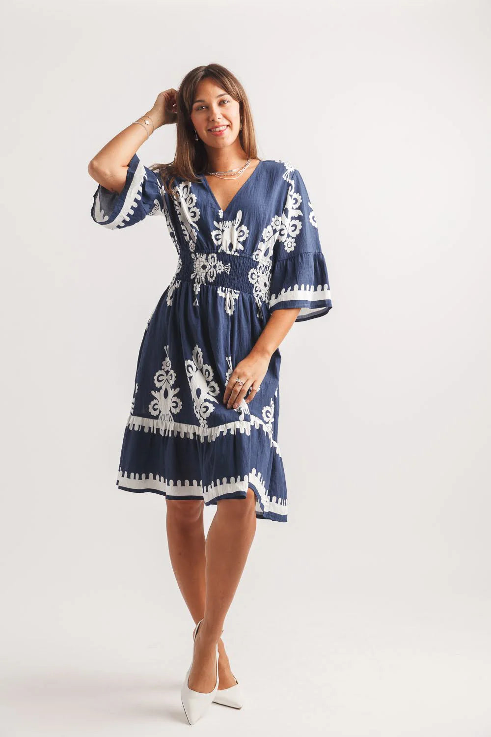1/2 Sleeve Boho Dress