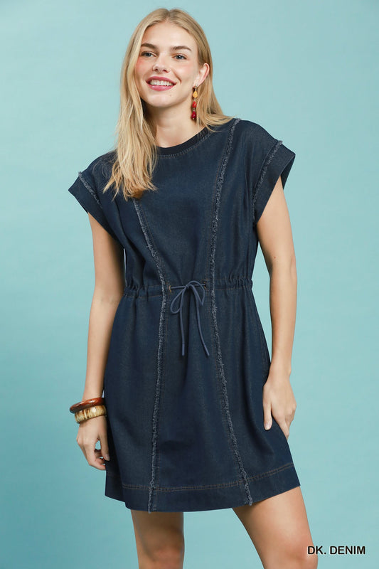Dress W/Drawcord Waist