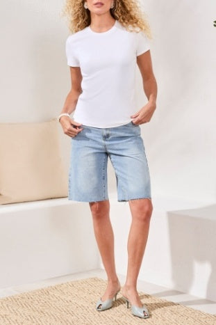 Fitted Crew Neck Tee