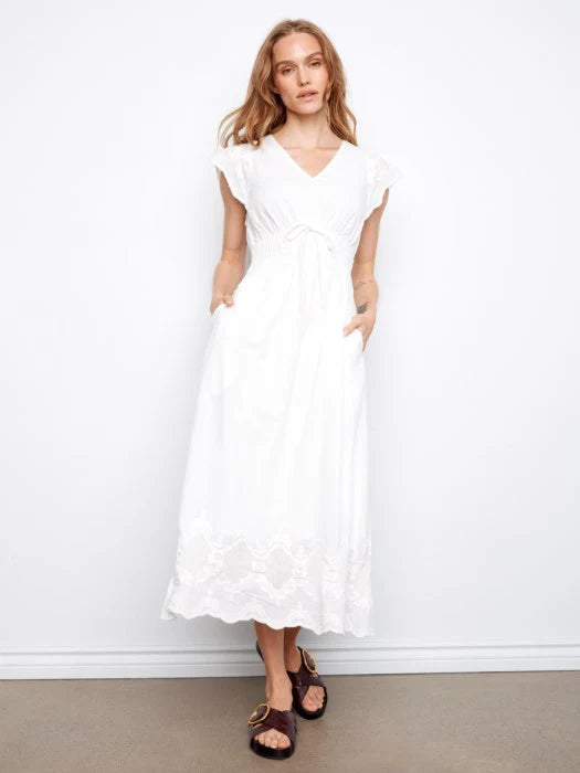 Ruffle Cap Sleeve Dress