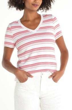 Short Sleeve Stripe Tee